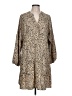 TEMOFON Animal Print Tan Casual Dress Size L - photo 1