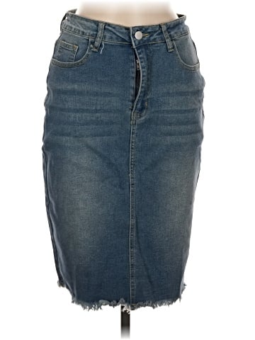 Unbranded Denim Skirt (view 1)