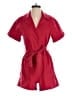 Skies Are Blue Solid Red Romper Size S - photo 1