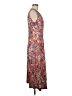 Peruvian Connection Paisley Floral Pink Brown Casual Dress Size M - photo 1