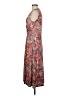 Peruvian Connection Paisley Floral Pink Brown Casual Dress Size M - photo 2