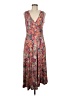 Peruvian Connection Paisley Floral Pink Brown Casual Dress Size M - photo 5
