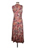 Peruvian Connection Paisley Floral Pink Brown Casual Dress Size M - photo 4