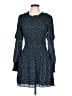 Parker 100% Polyester Blue Casual Dress Size L - photo 1