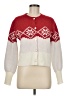 Cupcakes & Cashmere Red Cardigan Size M - photo 1
