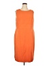Kasper Solid Orange Casual Dress Size XXL (estimated) - photo 1