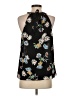 Halogen 100% Polyester Black Sleeveless Blouse Size S - photo 2