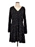 oasis Polka Dots Black Casual Dress Size L - photo 1