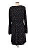 oasis Polka Dots Black Casual Dress Size L - photo 2