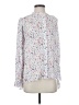 BCBGMAXAZRIA 100% Viscose Floral White Long Sleeve Blouse Size S - photo 1