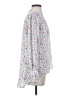 BCBGMAXAZRIA 100% Viscose Floral White Long Sleeve Blouse Size S - photo 4