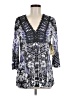 One World Silver 3/4 Sleeve Blouse Size M - photo 1
