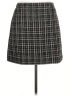 Ann Taylor LOFT Houndstooth Black Casual Skirt Size 10 - photo 1