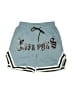 Shein 100% Polyester Graphic Blue Shorts Size S - photo 1