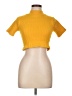 Love 100% Spandex Yellow Short Sleeve Top Size L - photo 1
