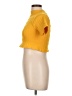 Love 100% Spandex Yellow Short Sleeve Top Size L - photo 5