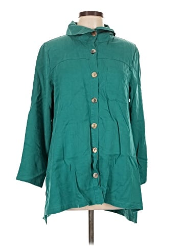 Soft Surroundings 3/4 Sleeve Button-Down Shirt (view 1)