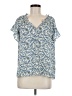 Max Studio 100% Polyester Blue Short Sleeve T-Shirt Size M - photo 1