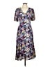 BCBGeneration Floral Blue Casual Dress Size 10 - photo 1