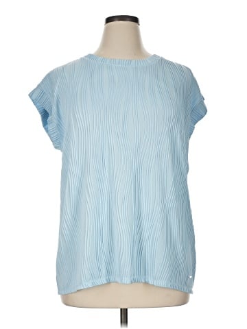 AK Anne Klein Short Sleeve Blouse (view 1)
