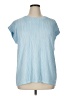AK Anne Klein Blue Short Sleeve Blouse Size XL - photo 1