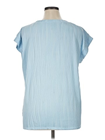 AK Anne Klein Short Sleeve Blouse (view 2)