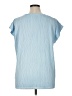 AK Anne Klein Blue Short Sleeve Blouse Size XL - photo 2