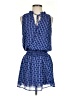 Veronica M. Print Blue Casual Dress Size XS - photo 1