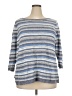 Talbots Outlet Stripes Blue Pullover Sweater Size 3X - photo 1
