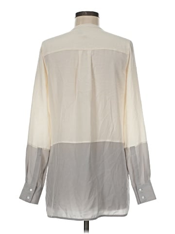 Vince. Long Sleeve Silk Top (view 2)