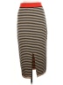 Unbranded Stripes Brown Casual Skirt Size M - photo 2