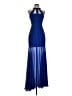 BCBGMAXAZRIA 100% Polyester Blue Cocktail Dress Size 2 - photo 1