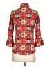 Gretchen Scott Designs Print Red 3/4 Sleeve Blouse Size XS - photo 2