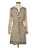 DR2 100% Rayon Print Tan Casual Dress Size S - photo 1