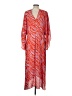 CAbi 100% Polyester Animal Print Red Orange Casual Dress Size L - photo 2