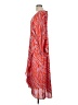 CAbi 100% Polyester Animal Print Red Orange Casual Dress Size L - photo 5