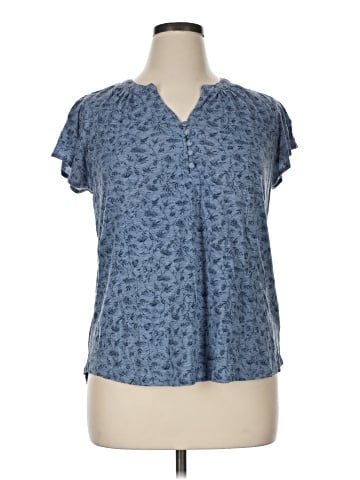 Liz Claiborne Short Sleeve Blouse (view 1)