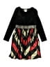 Bonnie Jean 100% Polyester Chevron-herringbone Black Dress Size 14 - photo 1