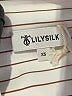 LILYSILK 100% Silk Stripes Ivory Long Sleeve Silk Top Size XS - photo 7