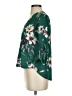 West Kei 100% Polyester Floral Green 3/4 Sleeve Blouse Size XS - photo 5