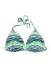 Old Navy 100% Polyester Print Green Swimsuit Top Size S - photo 1