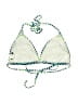 Old Navy 100% Polyester Print Green Swimsuit Top Size S - photo 2
