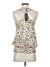 VERTIGO Ivory Sleeveless Blouse Size XS - photo 2