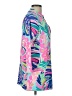 Lilly Pulitzer Tropical Multi Color Pink 3/4 Sleeve Blouse Size L - photo 4