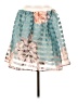 rue21 100% Polyester Tropical Teal Casual Skirt Size L - photo 1