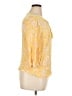 Papermoon 100% Rayon Yellow 3/4 Sleeve Blouse Size XL - photo 4