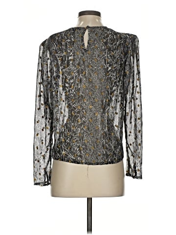Aqua Long Sleeve Blouse (view 2)