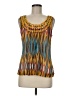 Tory Burch 100% Silk Yellow Sleeveless Silk Top Size 6 - photo 1