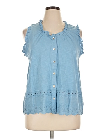 Kaktus Sleeveless Button-Down Shirt (view 1)