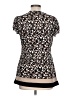 Apostrophe Brown Short Sleeve Top Size L - photo 2